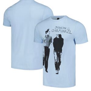 Simon and Garfunkel Unisex T-Shirt Walking Heather Grey size XL